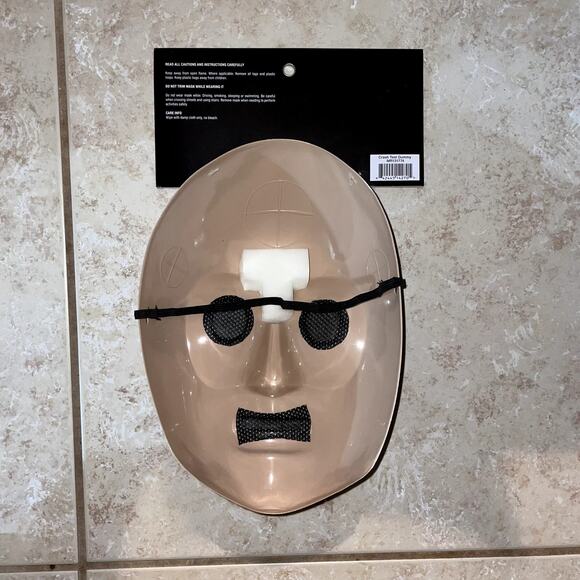 ADULT CRASH TEST DUMMY FACE MASK HALLOWEEN COSPLAY COSTUME NEW - Picture 3 of 3